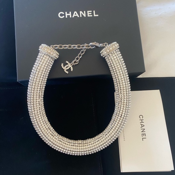 Chanel Crystal CC Necklace/ Chocker Limited - Picture 4 of 11